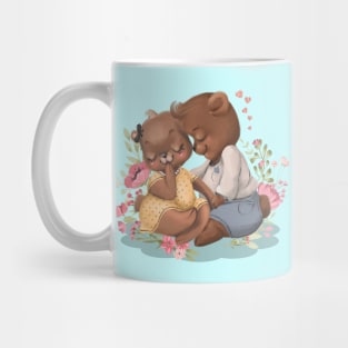 Romantic Bear Couple In Valentine Mug